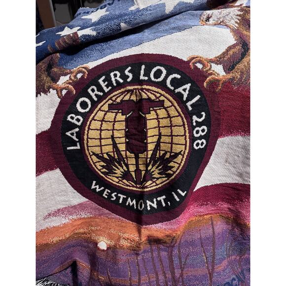 Laborers Local 288 Union Blanket Westmont IL - 48x68 - Picture 1 of 5